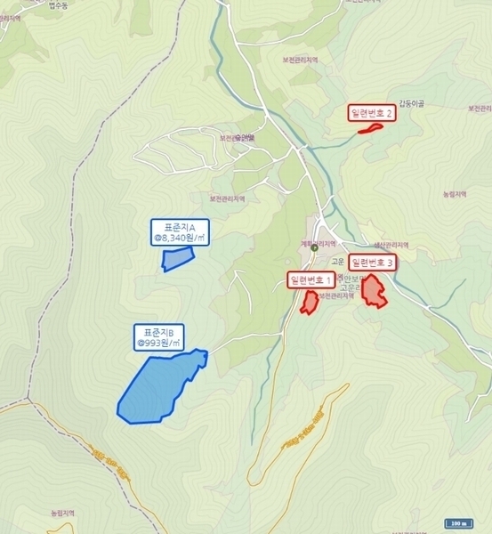 2024타경34572 충청북도 충주시 수안보면 고운리 230 농지 경매 이미지