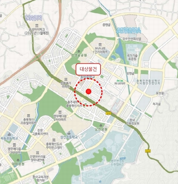 2024타경36073 충청북도 음성군 맹동면 대하로 246충청북도 음성군 맹동면 대○○○○, 구분건물 1층 112호구분건물○○ 근린상가 경매 이미지