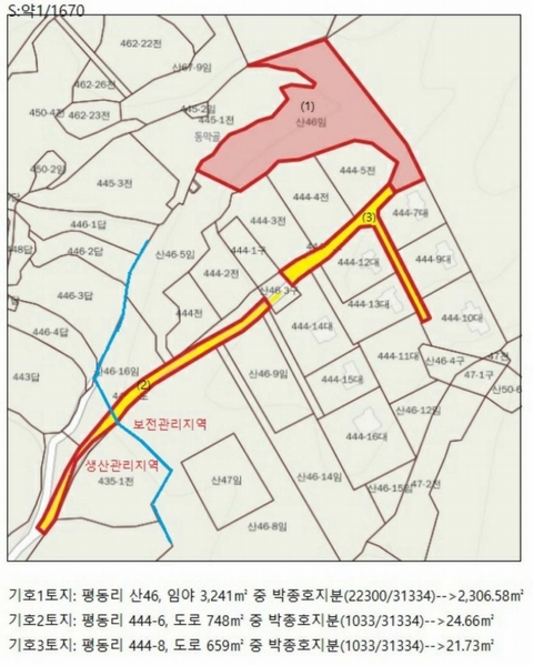 2022타경1229 충청북도 제천시 백운면 평동리 444-20 임야 경매 이미지