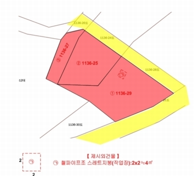 2023타경6115 충청북도 제천시 신월동 1136-29 임야 경매 이미지