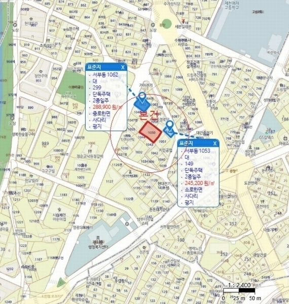 2024타경1636 충청북도 제천시 서부동 1050 대지 경매 이미지