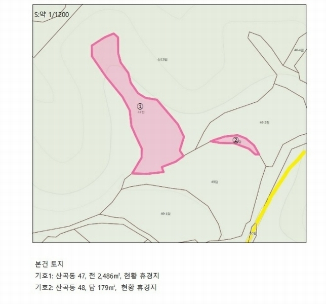 2024타경7474 충청북도 제천시 산곡동 47 농지 경매 이미지