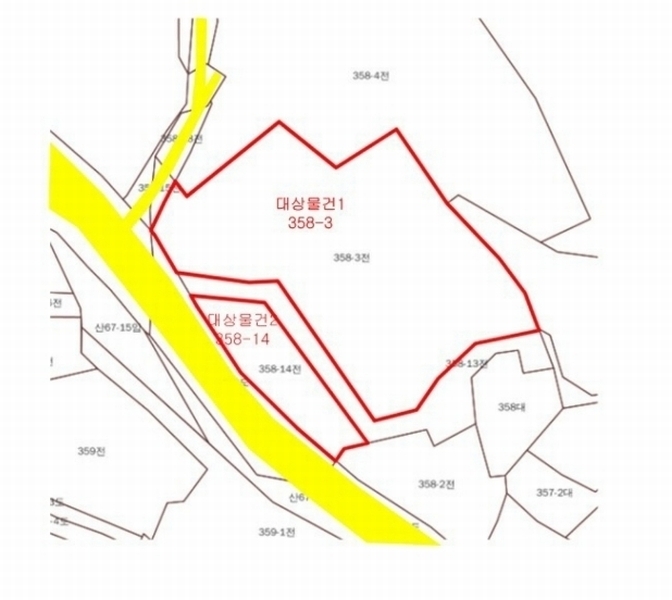 2024타경7535 충청북도 단양군 적성면 상리 358-3 농지 경매 이미지