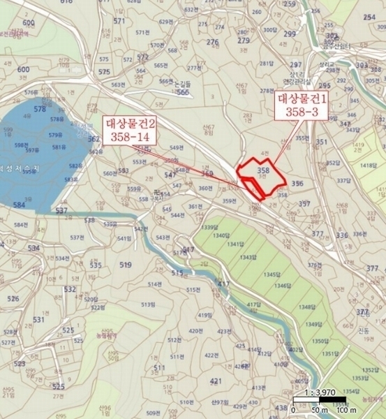 2024타경7535 충청북도 단양군 적성면 상리 358-3 농지 경매 이미지