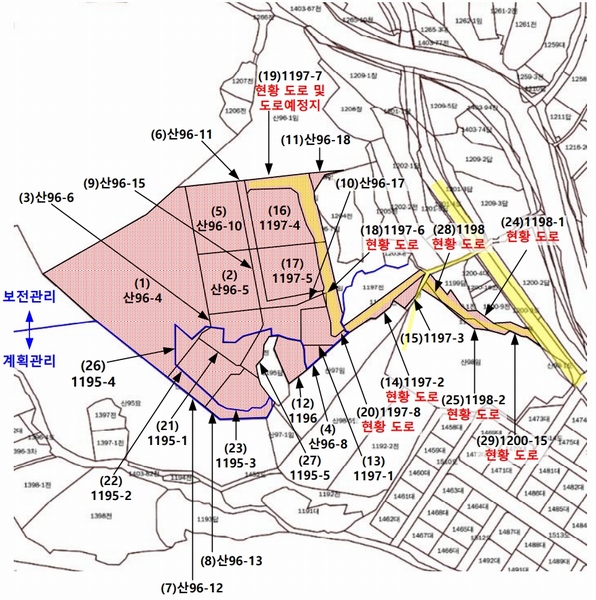 2025타경115 충청북도 제천시 송학면 시곡리 산96-4 임야 경매 이미지