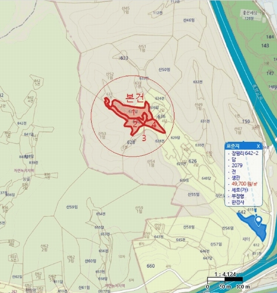 2025타경5283 충청북도 제천시 봉양읍 장평리 637 농지 경매 이미지