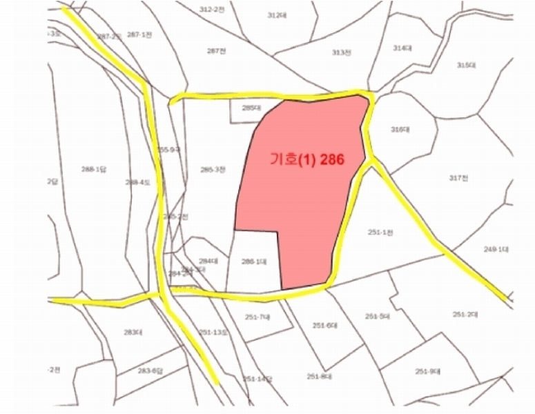 2025타경5311 충청북도 제천시 금성면 사곡리 286 농지 경매 이미지