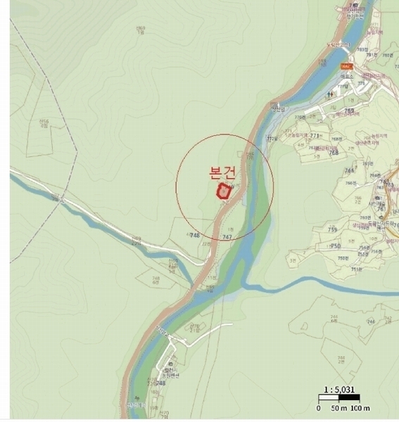 2025타경5323 충청북도 단양군 단성면 가산리 749-9 대지 경매 이미지