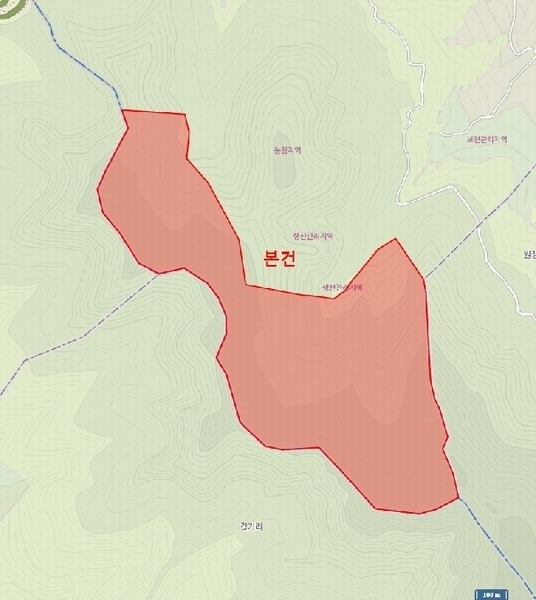 2025타경5331 충청북도 단양군 영춘면 만종리 산101 임야 경매 이미지