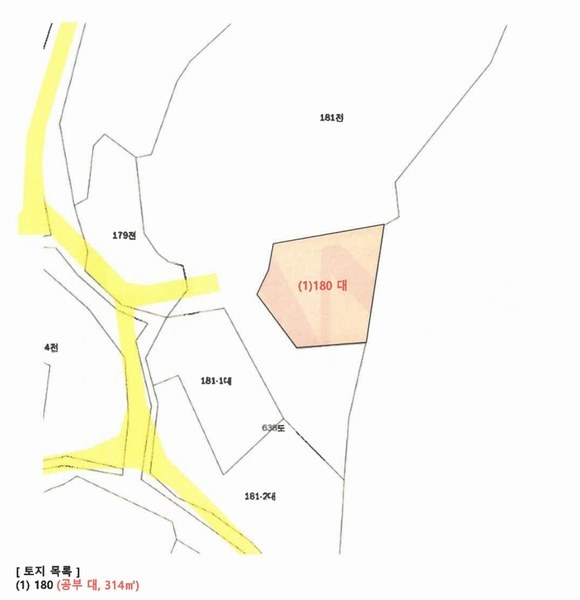 2025타경5343 충청북도 제천시 금성면 활산리 180 대지 경매 이미지