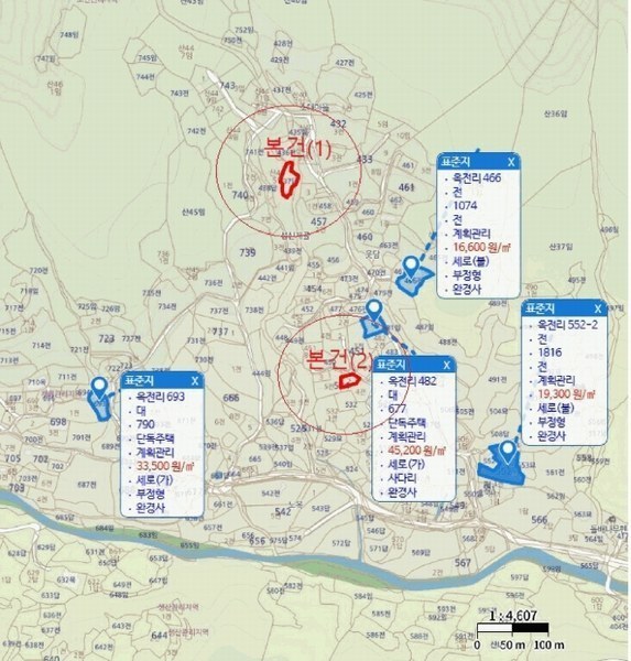 2025타경5369 충청북도 제천시 봉양읍 옥전리 437 농지 경매 이미지