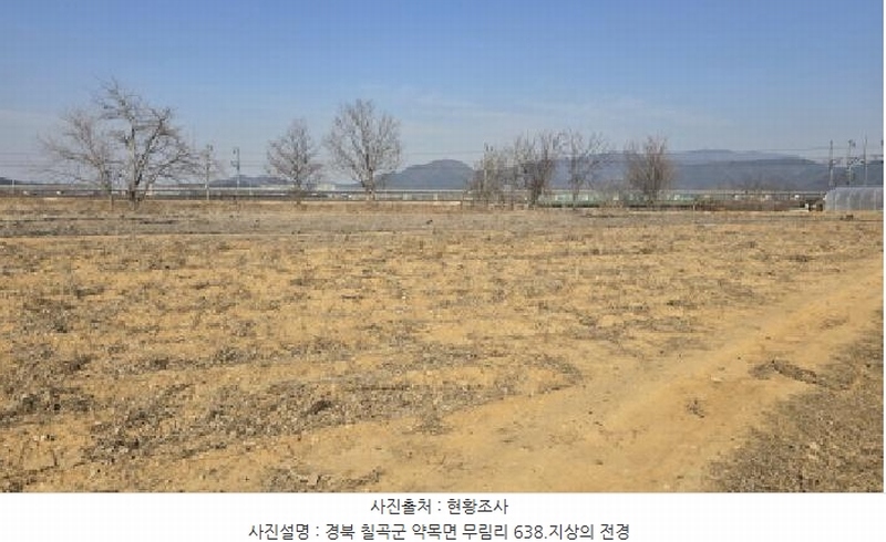 2025타경5377 경상북도 칠곡군 약목면 무림리 638 농지 경매 이미지