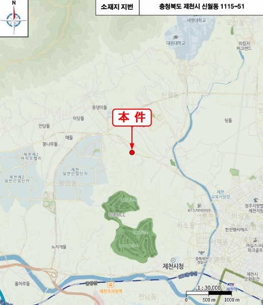2025타경5399 충청북도 제천시 신월동 1115-51 임야 경매 이미지