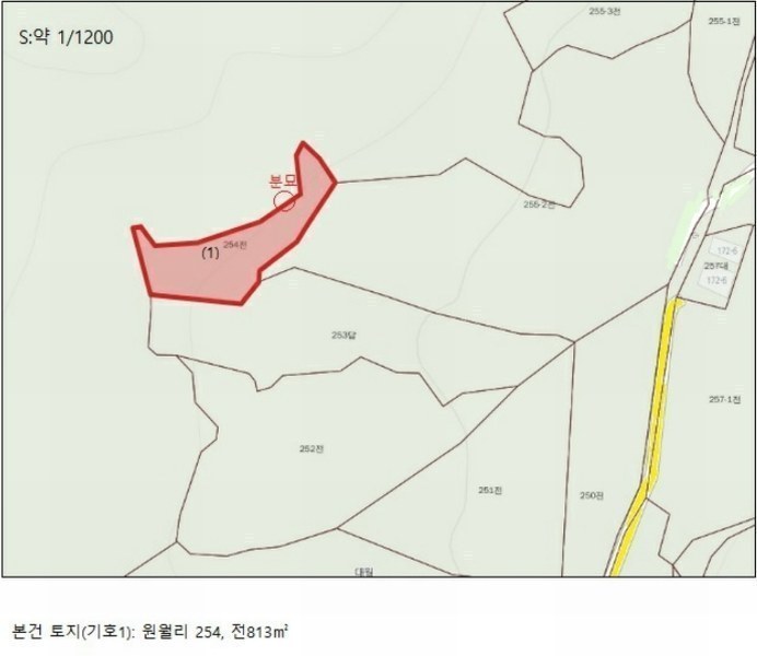 2024타경1629 충청북도 제천시 백운면 원월리 254 농지 경매 이미지