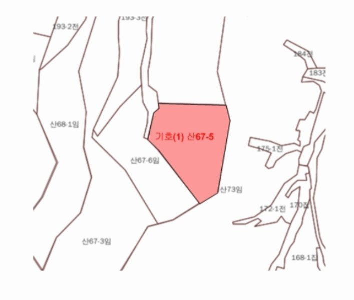 2024타경7283 충청북도 제천시 신월동 산67-5 임야 경매 이미지
