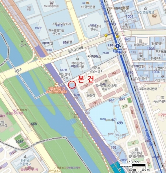 2025타경10363 서울특별시 금천구 독산동 678-1 다세대(빌라) 경매 이미지