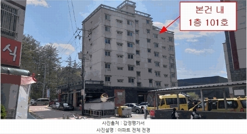 2025타경67 충청북도 옥천군 향수1길 32, 한울2차아파트 1층 101호 근린상가 경매 이미지