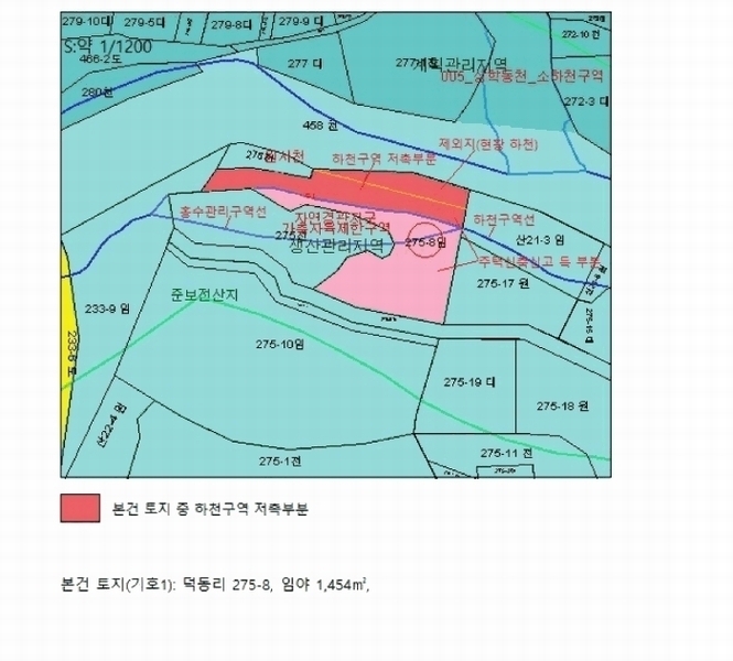 2025타경144 충청북도 제천시 백운면 덕동리 275-8 임야 경매 이미지