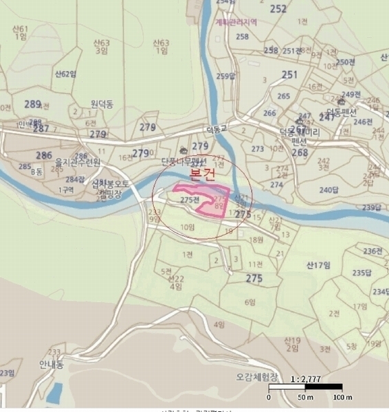 2025타경144 충청북도 제천시 백운면 덕동리 275-8 임야 경매 이미지