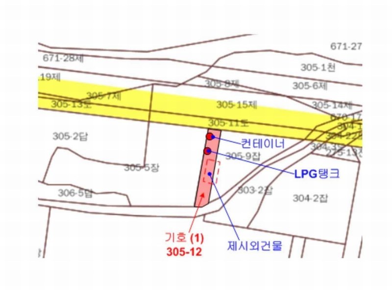 2025타경5296 충청북도 제천시 강제동 305-12 도로 경매 이미지