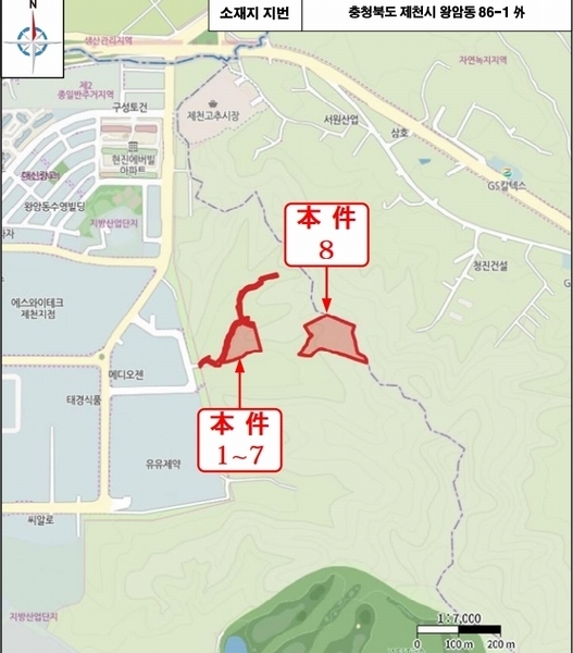 2025타경5318 충청북도 제천시 왕암동 산18-5 임야 경매 이미지