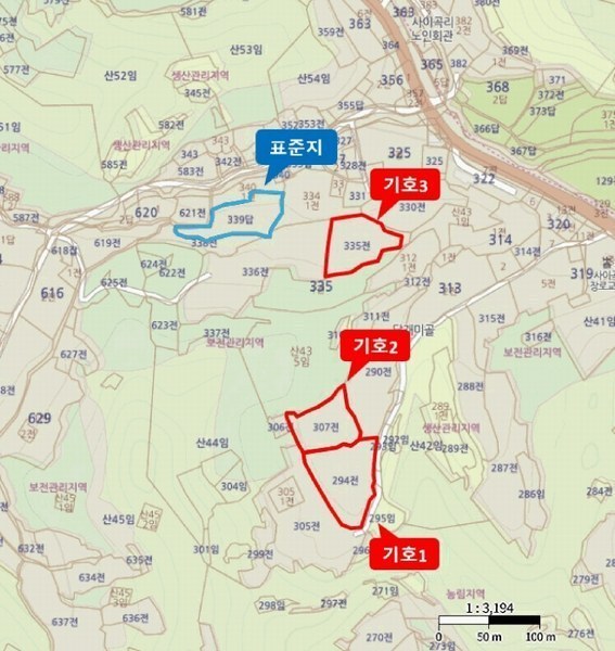 2025타경5358 충청북도 단양군 영춘면 사이곡리 335 농지 경매 이미지