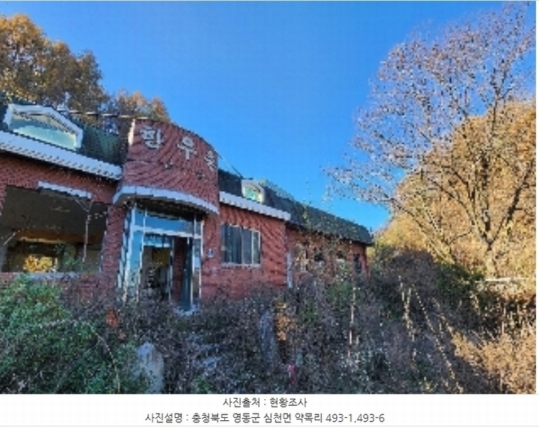 2024타경872 충청북도 영동군 심천면 약목리 493-1 근린시설 경매 이미지