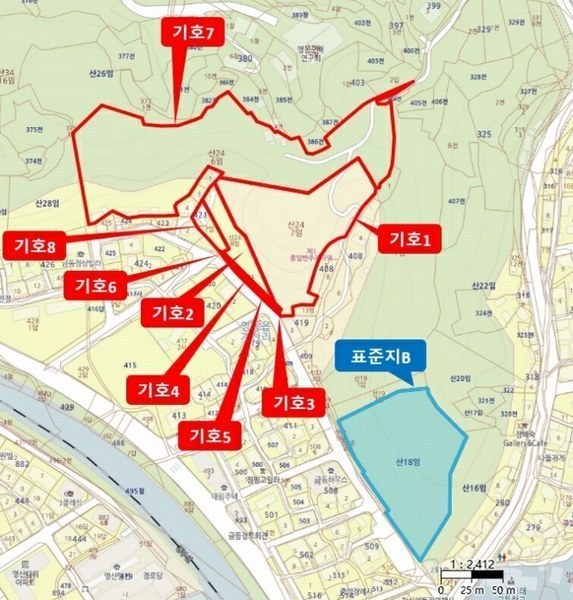 2024타경704 충청북도 영동군 영동읍 계산리 산24-6 임야 경매 이미지