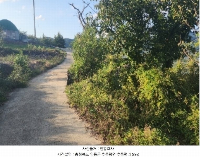 2024타경11223 충청북도 영동군 추풍령면 추풍령리 898 농지 경매 이미지