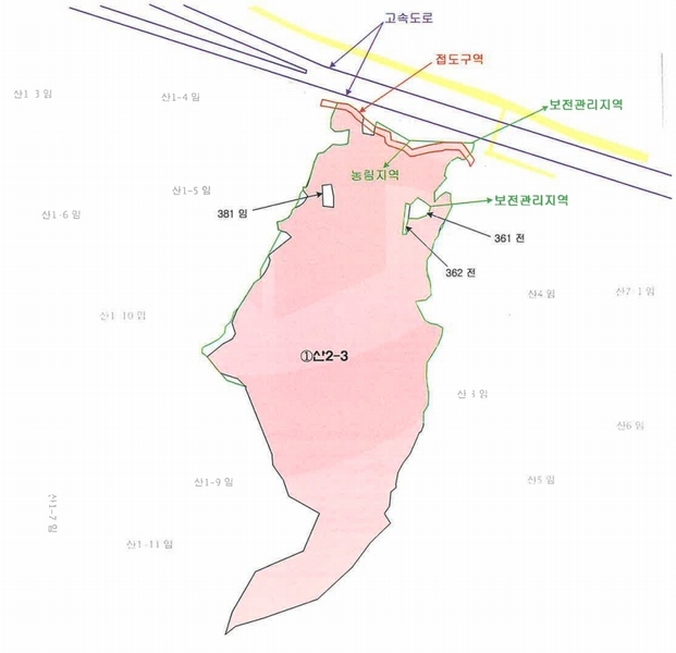 2024타경11506 충청북도 영동군 용산면 부상리 산2-3 임야 경매 이미지