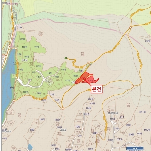 2025타경66 충청북도 옥천군 옥천읍 교동리 124 농지 경매 이미지