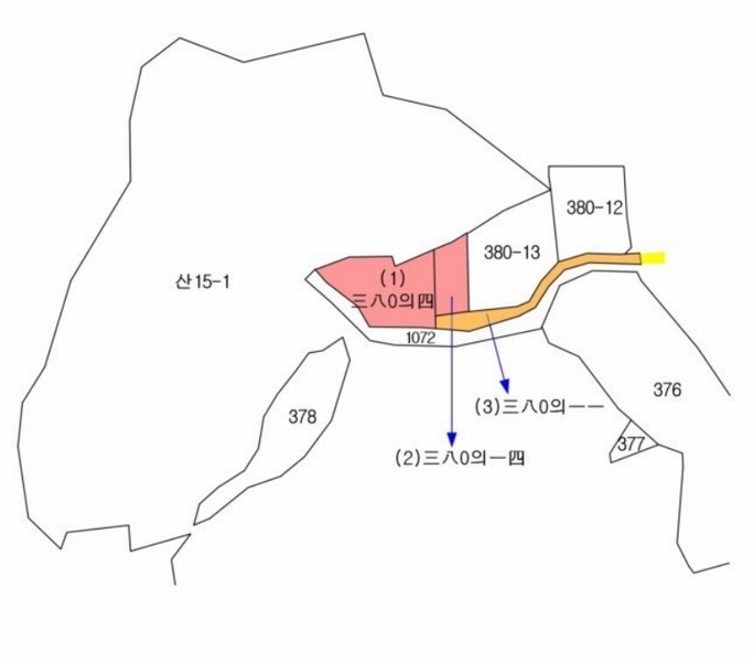 2025타경78 충청북도 영동군 심천면 고당리 380-4 농지 경매 이미지