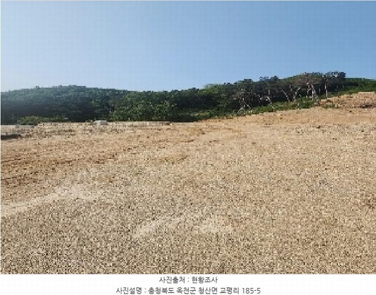 2025타경82 충청북도 옥천군 청산면 교평리 185-1 농지 경매 이미지