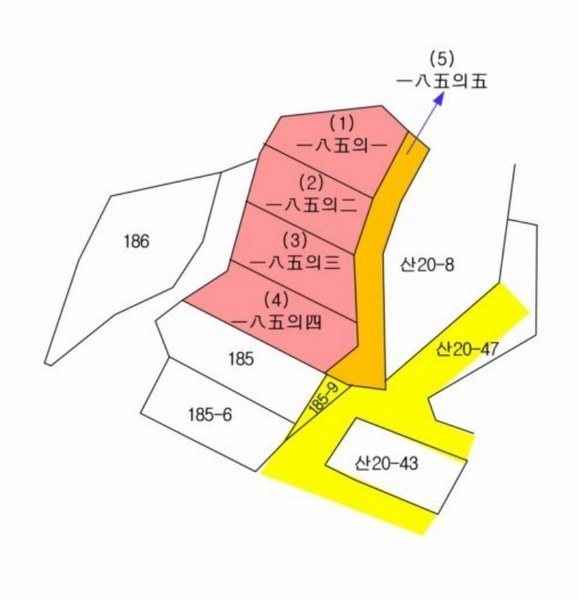 2025타경82 충청북도 옥천군 청산면 교평리 185-1 농지 경매 이미지