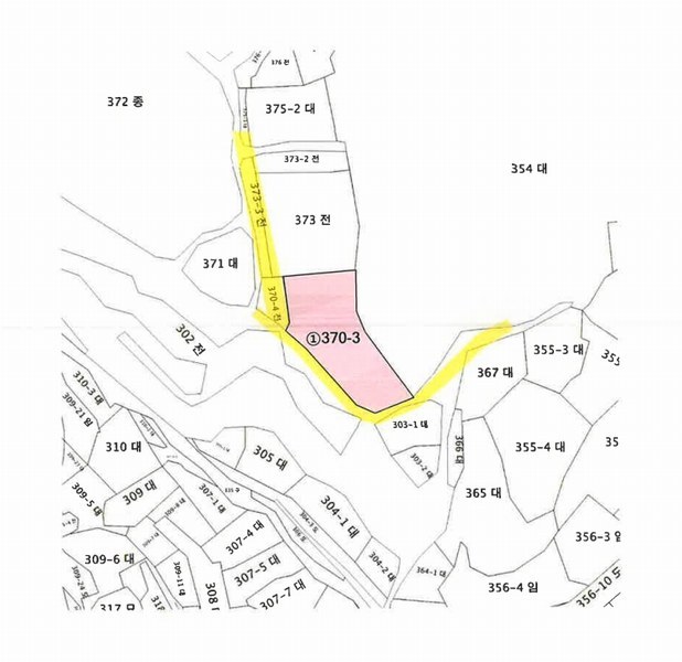 2025타경93 충청북도 영동군 영동읍 부용리 370-3 농지 경매 이미지