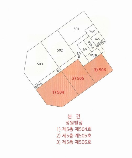 2025타경95 경상남도 창원시 마산합포구 현동4길 5, 성원빌딩 5층 504호외2개호 근린상가 경매 이미지