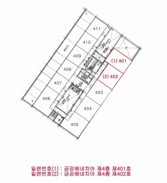 2024타경11023 세종특별자치시 시청대로 213, 금강베네치아 4층 402호 근린상가 경매 이미지