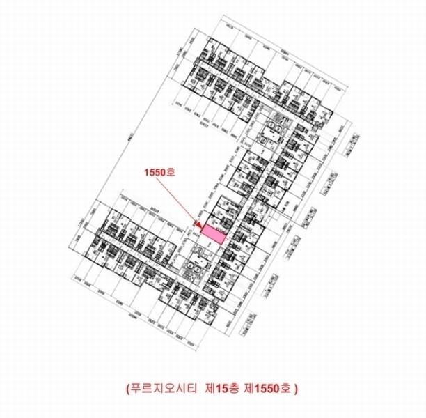 2024타경122046 세종특별자치시 갈매로 364, 푸르지오시티 15층 1550호 오피스텔[계약17평형] 경매 이미지