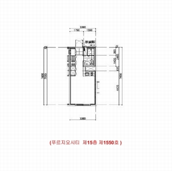 2024타경122046 세종특별자치시 갈매로 364, 푸르지오시티 15층 1550호 오피스텔[계약17평형] 경매 이미지