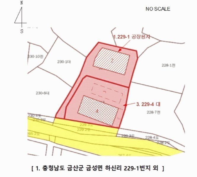 2025타경3566 충청남도 금산군 금성면 하신리 229-1 공장 경매 이미지
