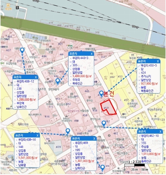 2025타경502457 세종특별자치시 부강면 부강리 457-3 대지 경매 이미지
