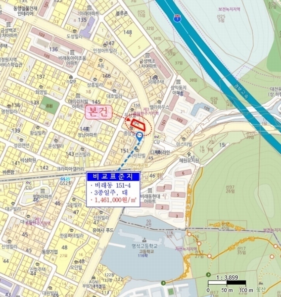 2024타경8249 대전광역시 대덕구 비래동 150-5 근린주택 경매 이미지