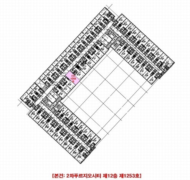2024타경115512 세종특별자치시 가름로 255-21, 2차푸르지오시티 12층 1253호 오피스텔 경매 이미지