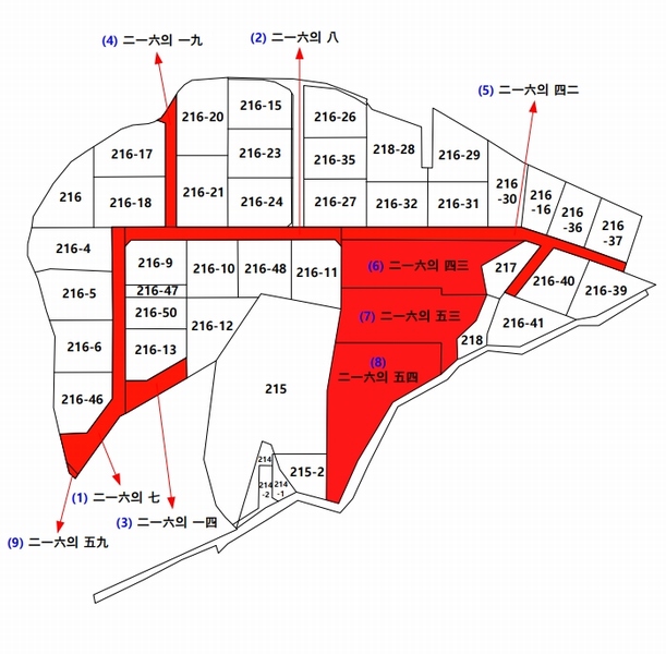 2025타경3597 세종특별자치시 장군면 봉안리 216-7 임야 경매 이미지