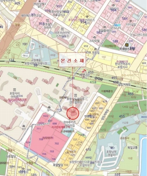 2025타경3752 경상북도 포항시 남구 상도남로 25, 포항상도코아루센트럴하임 102동 25층 2504호 아파트[공급27평형] 경매 이미지