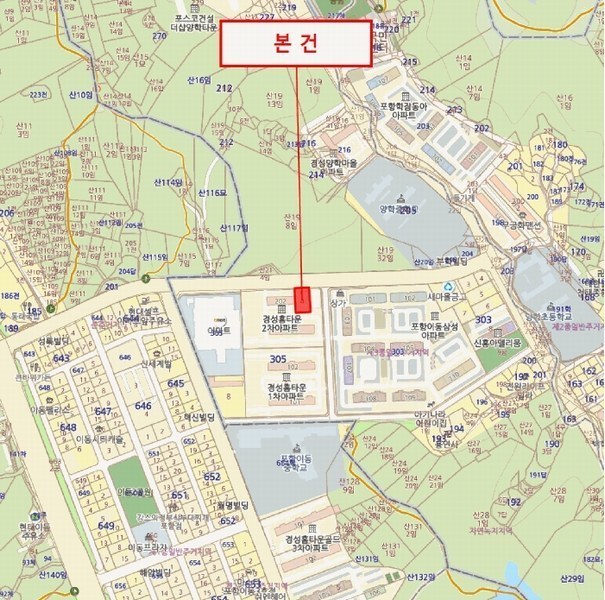 2025타경3854 경상북도 포항시 북구 이동로 46, 초원힐트리움 5층 501호 아파트[공급24평형] 경매 이미지