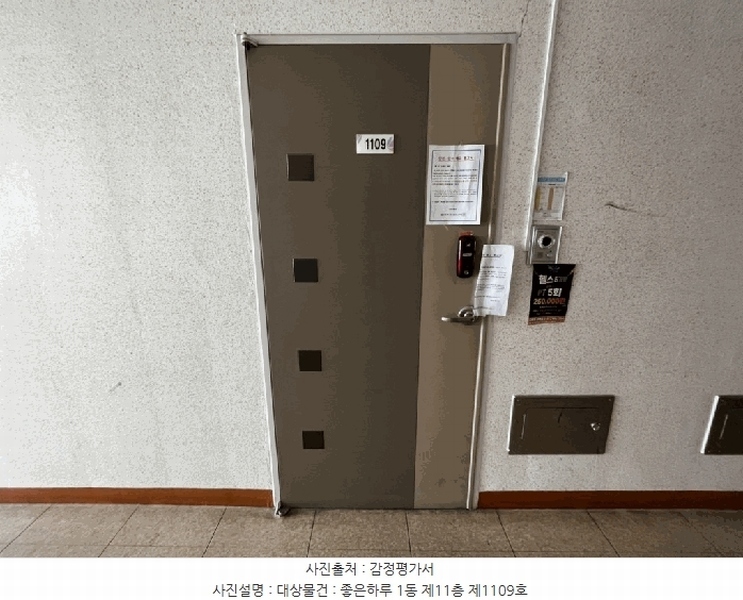 2025타경501780 대전광역시 서구 대덕대로167번길 43, 좋은하루 1동 11층 1109호 아파트[공급8평형] 경매 이미지