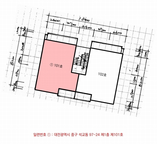 2025타경503295 대전광역시 중구 돌다리로7번길 57-2, 그린빌라 1층 101호 다세대(빌라) 경매 이미지