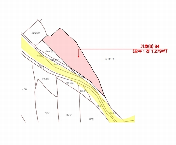 2024타경121500 세종특별자치시 금남면 도남리 84 농지 경매 이미지