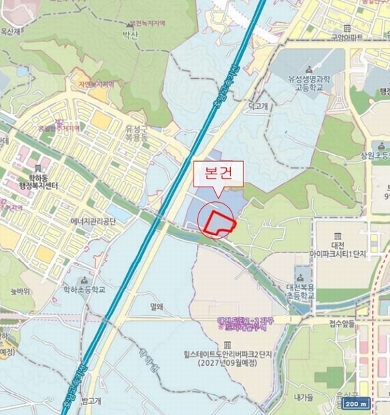 2025타경1641 대전광역시 유성구 복용동로 43, 대전도안더리브시그니처 2층 221호 근린상가 경매 이미지